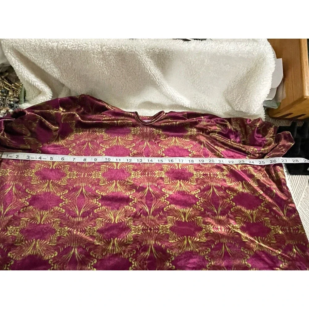 Savage X Fenty Women's Psychedelic Velvet Sleep Set Size 2X Purple Green